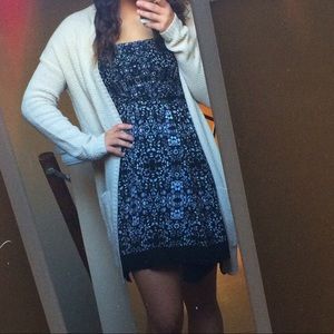 Strapless floral dress